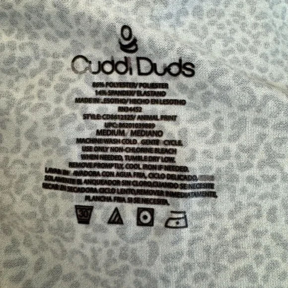 Cuddl Duds Stay Warm Leopard Print Leggings - Picture 3 of 5